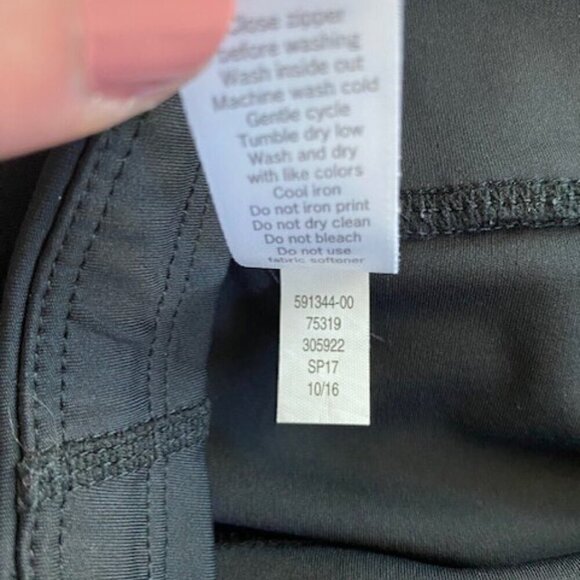 ATHLETA Capri Wide Waist Black Leggings Tights Small - Picture 12 of 13